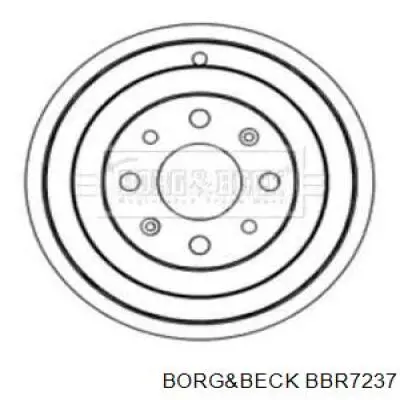 Тормозной барабан BBR7237 Borg&beck