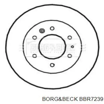 BBR7239 Borg&beck барабан тормозной задний