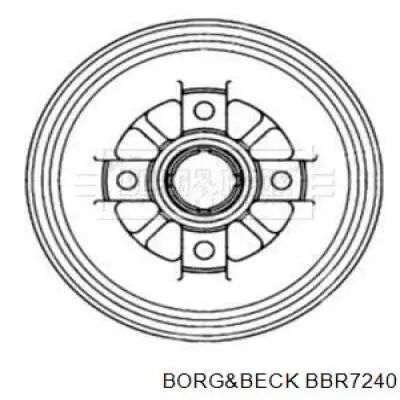 Тормозной барабан BBR7240 Borg&beck