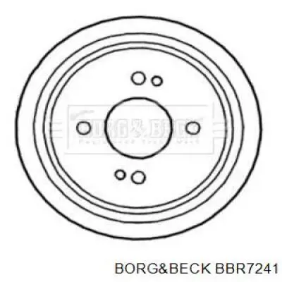 Тормозной барабан BBR7241 Borg&beck