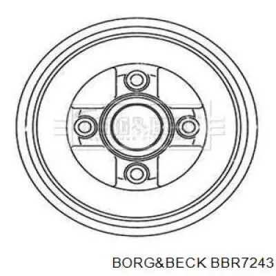 Тормозной барабан BBR7243 Borg&beck