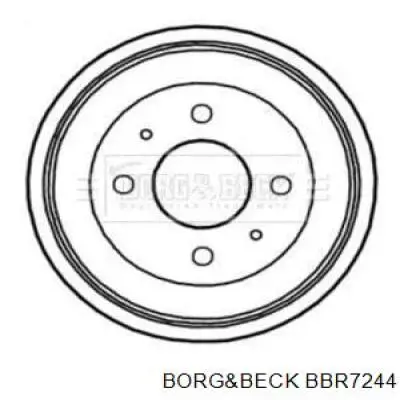 Тормозной барабан BBR7244 Borg&beck