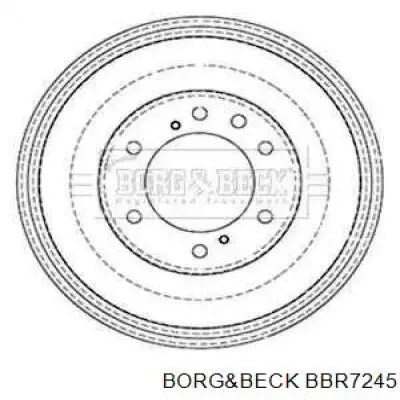 Тормозной барабан BBR7245 Borg&beck