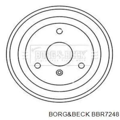 Тормозной барабан BBR7248 Borg&beck