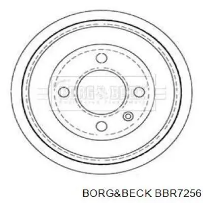 Тормозной барабан BBR7256 Borg&beck