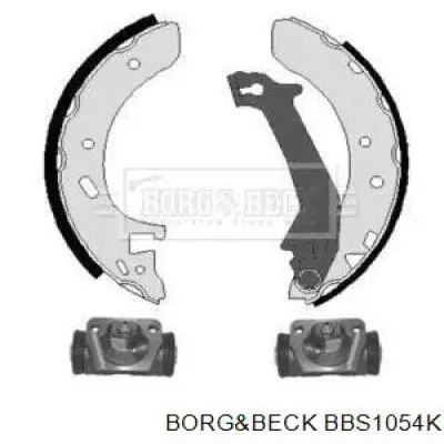 Колодки тормозные задние барабанные, в сборе с цилиндрами, комплект BBS1054K Borg&beck