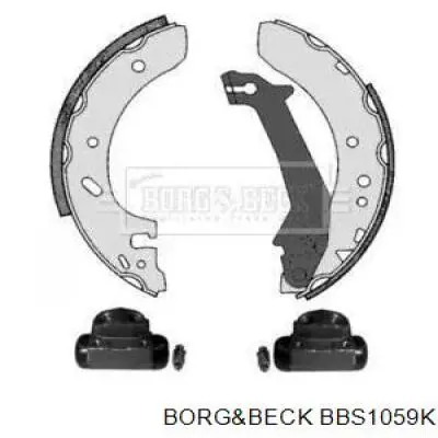 Задние барабанные колодки BBS1059K Borg&beck