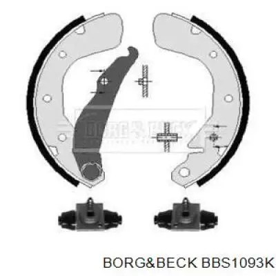 Задние барабанные колодки BBS1093K Borg&beck