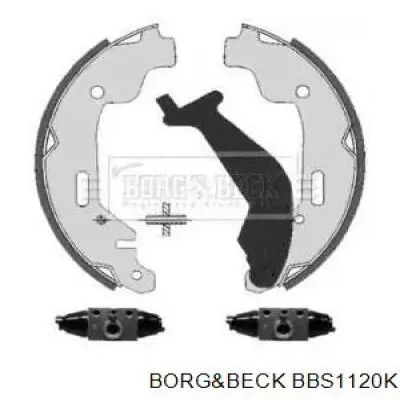 Задние барабанные колодки BBS1120K Borg&beck