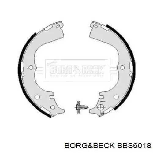 Задние барабанные колодки BBS6018 Borg&beck