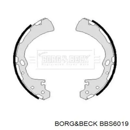 Задние барабанные колодки BBS6019 Borg&beck