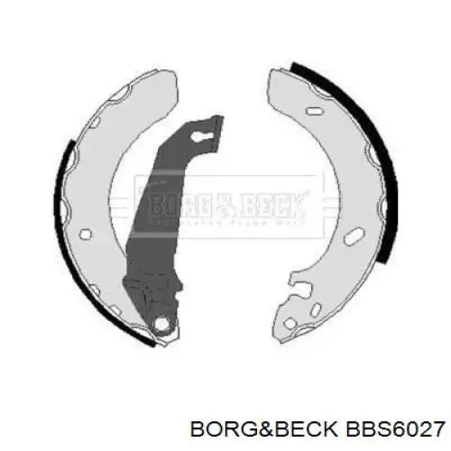 Задние барабанные колодки BBS6027 Borg&beck