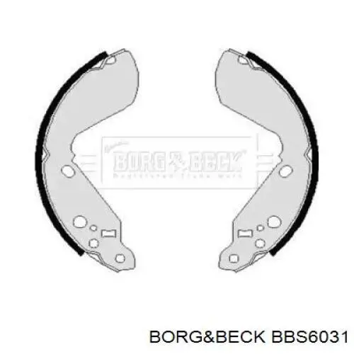 Задние барабанные колодки BBS6031 Borg&beck