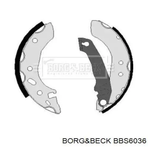 BBS6036 Borg&beck колодки ручника (стояночного тормоза)