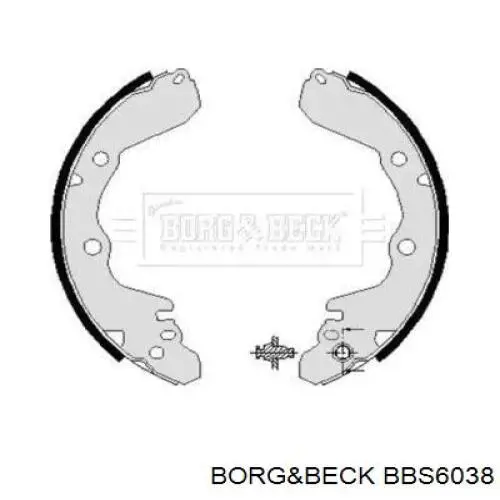 Задние барабанные колодки BBS6038 Borg&beck