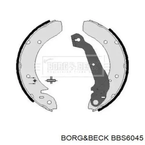 Задние барабанные колодки BBS6045 Borg&beck