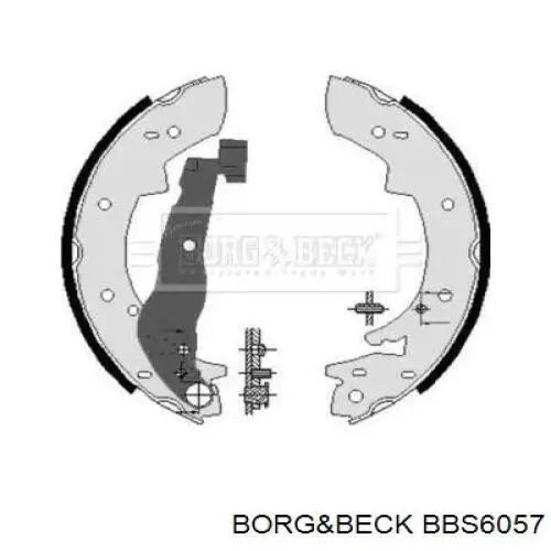 Задние барабанные колодки BBS6057 Borg&beck