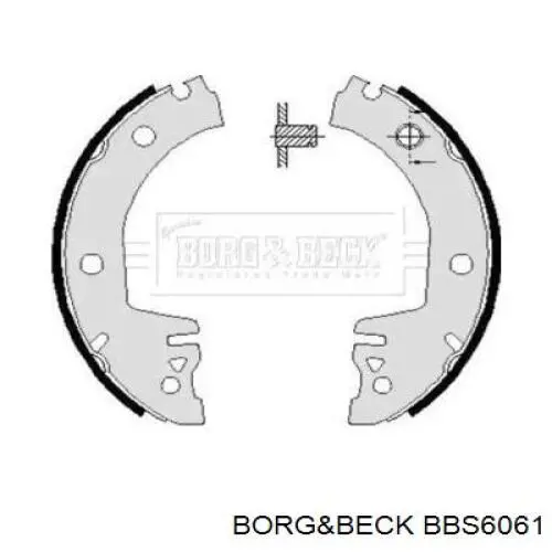 Задние барабанные колодки BBS6061 Borg&beck