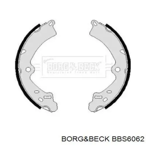 Задние барабанные колодки BBS6062 Borg&beck