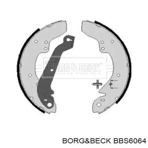 Задние барабанные колодки BBS6064 Borg&beck