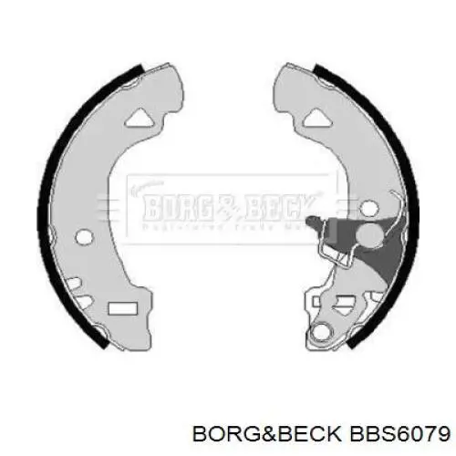 Задние барабанные колодки BBS6079 Borg&beck