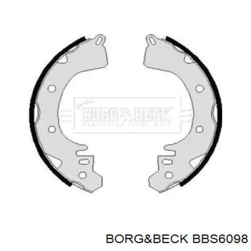 Задние барабанные колодки BBS6098 Borg&beck