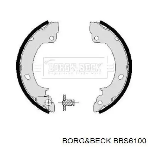 Задние барабанные колодки BBS6100 Borg&beck