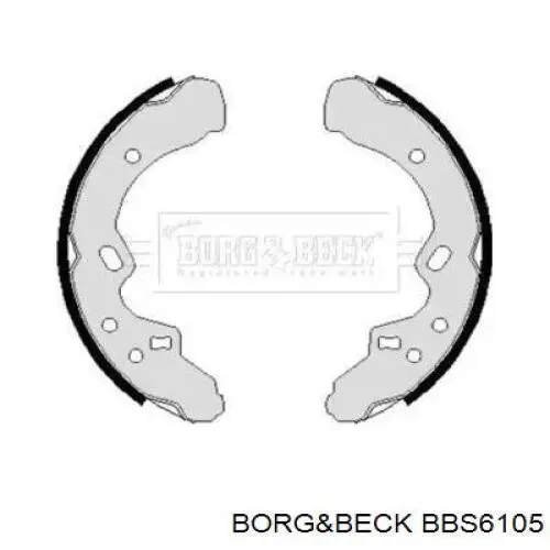 Задние барабанные колодки BBS6105 Borg&beck