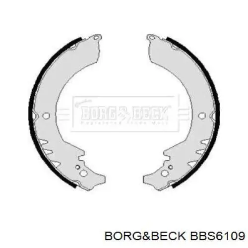 Задние барабанные колодки BBS6109 Borg&beck