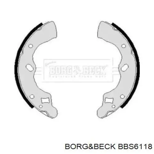 Задние барабанные колодки BBS6118 Borg&beck