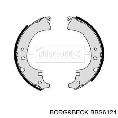 Задние барабанные колодки BBS6124 Borg&beck