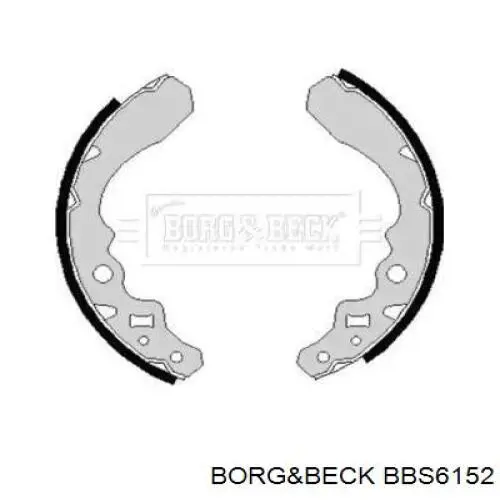 Задние барабанные колодки BBS6152 Borg&beck