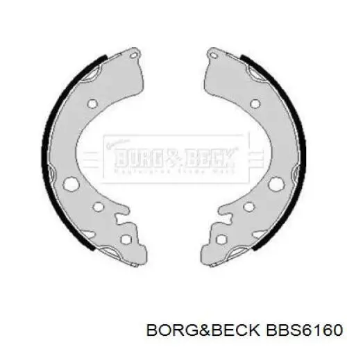 Задние барабанные колодки BBS6160 Borg&beck