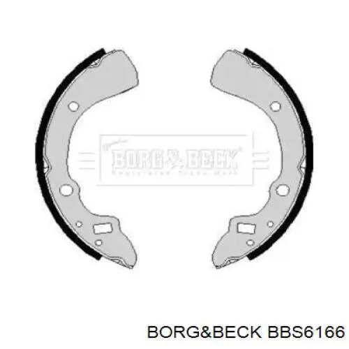 Задние барабанные колодки BBS6166 Borg&beck