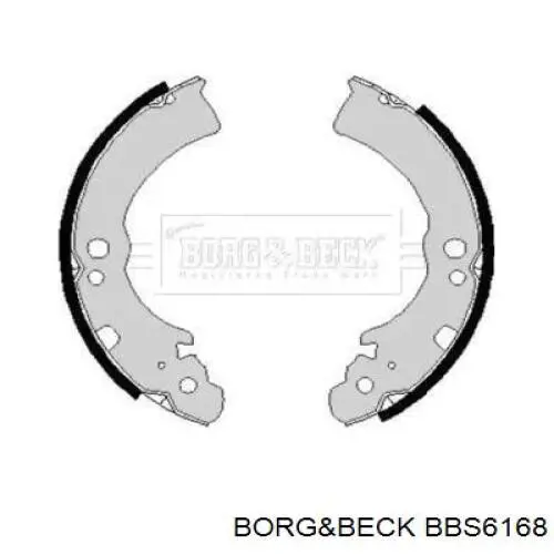 Задние барабанные колодки BBS6168 Borg&beck