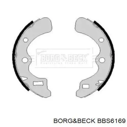 Задние барабанные колодки BBS6169 Borg&beck