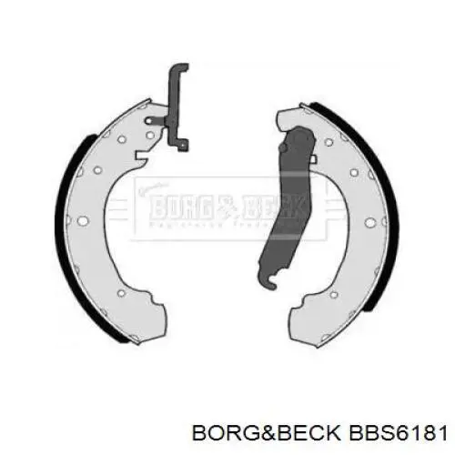 Задние барабанные колодки BBS6181 Borg&beck