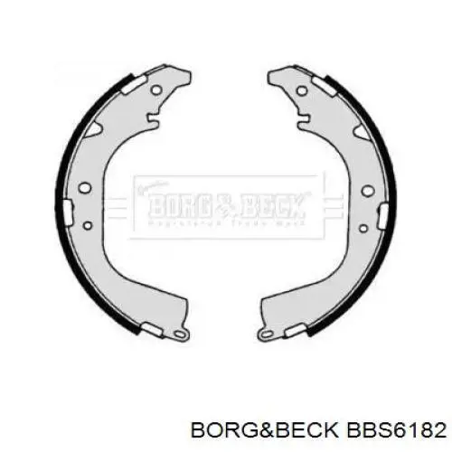 Задние барабанные колодки BBS6182 Borg&beck