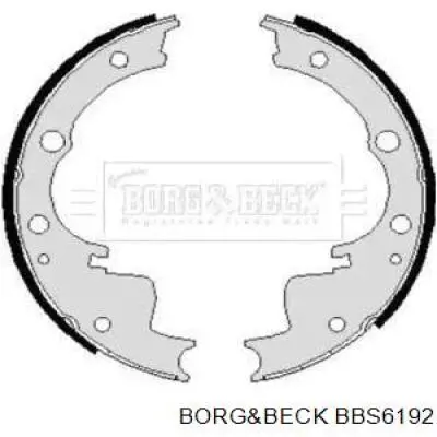 BBS6192 Borg&beck колодки тормозные задние барабанные