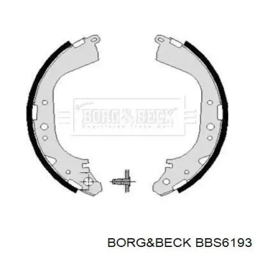 Задние барабанные колодки BBS6193 Borg&beck