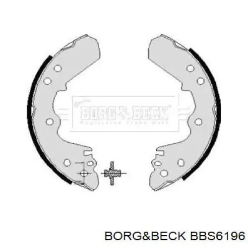 Задние барабанные колодки BBS6196 Borg&beck