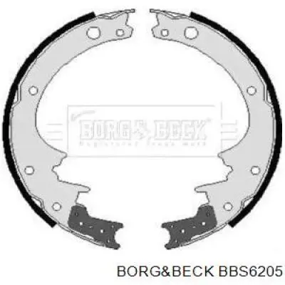 Колодки тормозные задние барабанные Borg&beck BBS6205