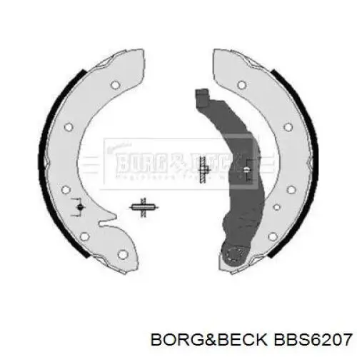 Задние барабанные колодки BBS6207 Borg&beck