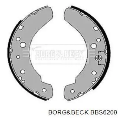 Задние барабанные колодки BBS6209 Borg&beck