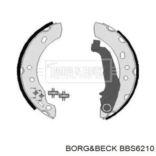 Задние барабанные колодки BBS6210 Borg&beck