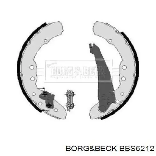 Задние барабанные колодки BBS6212 Borg&beck