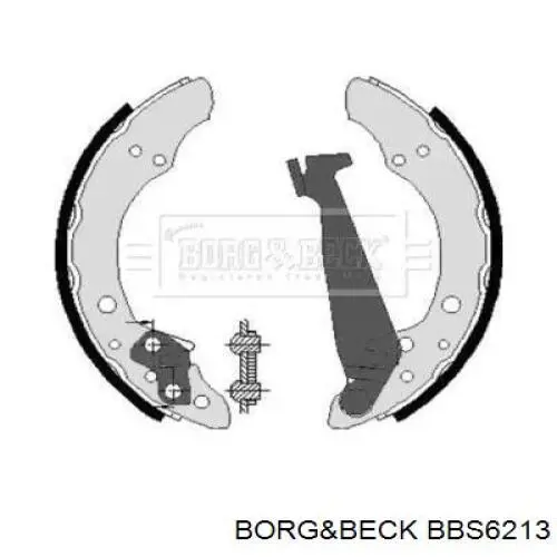 Колодки тормозные задние барабанные Borg&beck BBS6213