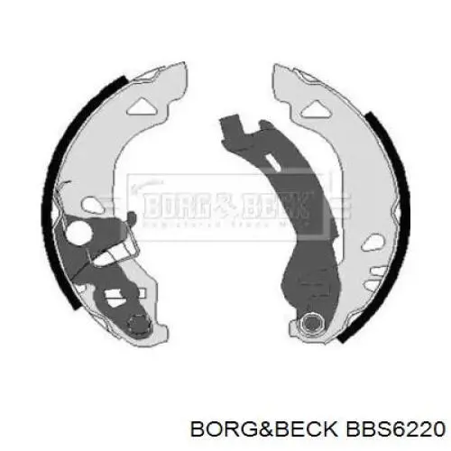 Задние барабанные колодки BBS6220 Borg&beck