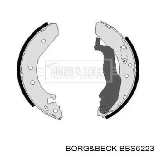 Задние барабанные колодки BBS6223 Borg&beck