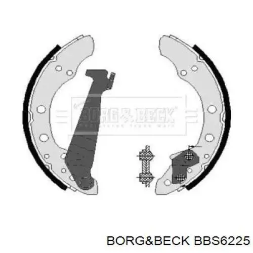 BBS6225 Borg&beck колодки тормозные задние барабанные